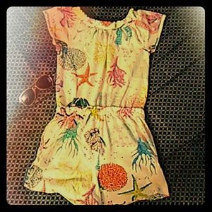 Girls cat and jack romper